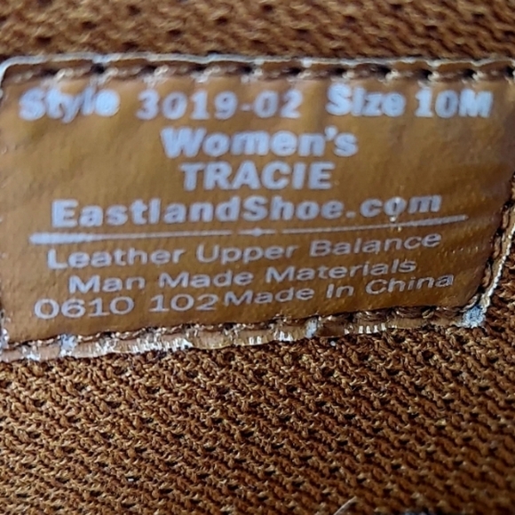 Eastland Tracie Womens Brown Leather Slip On Clog Shoe Size 10 Y2K 90 Academia - Picture 9 of 12